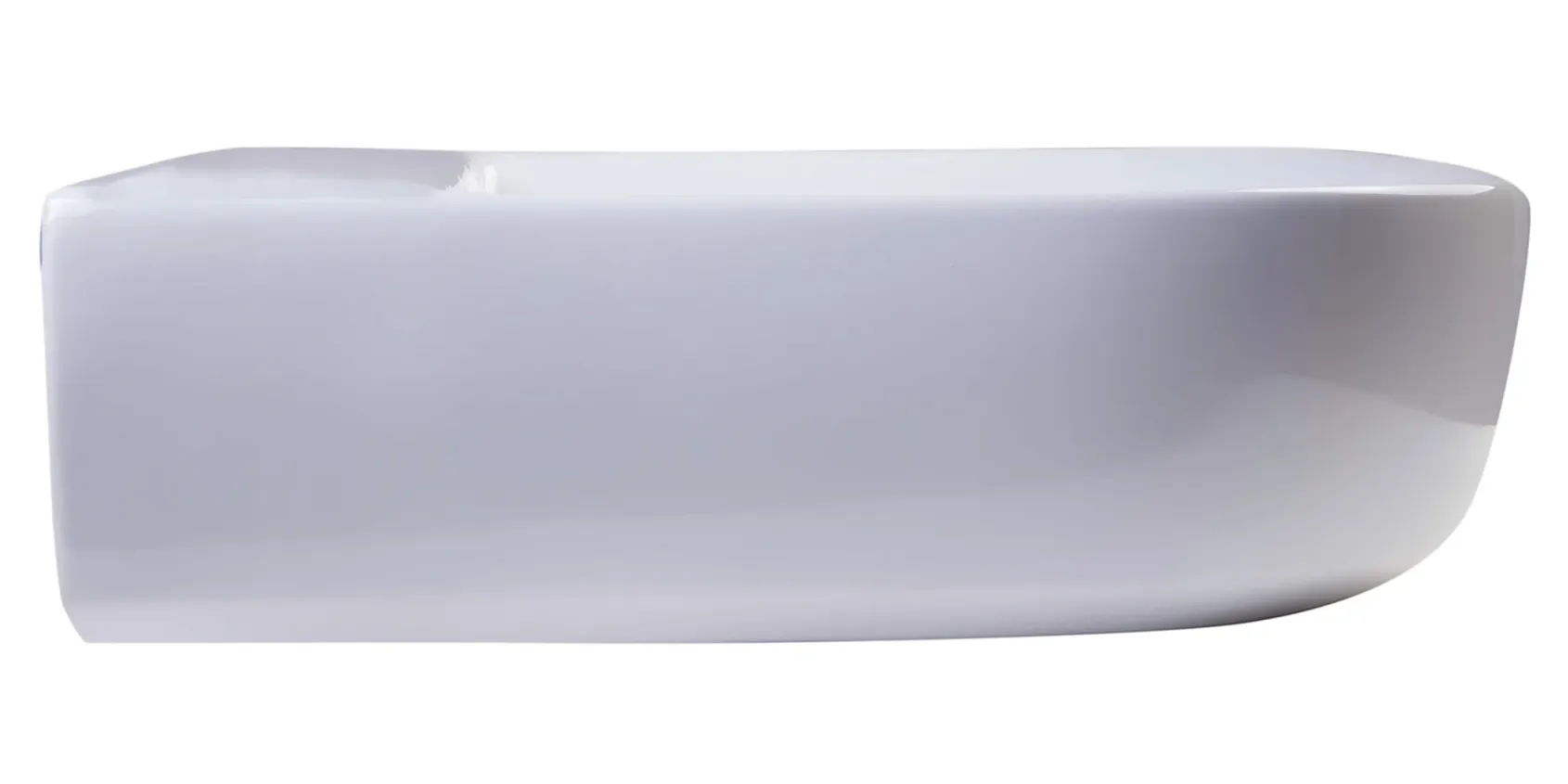 ALFI 24" White D-Bowl Porcelain Wall Mounted Bath Sink, AB111