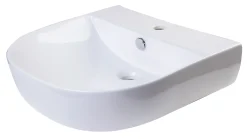 ALFI 20" White D-Bowl Porcelain Wall Mounted Bath Sink, AB110