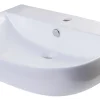 ALFI 28" White D-Bowl Porcelain Wall Mounted Bath Sink, AB112