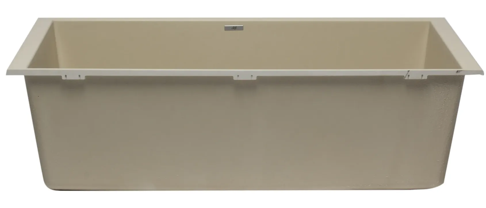 ALFI Biscuit 33" Single Bowl Undermount Granite Composite Kitchen Sink, AB3322UM-B