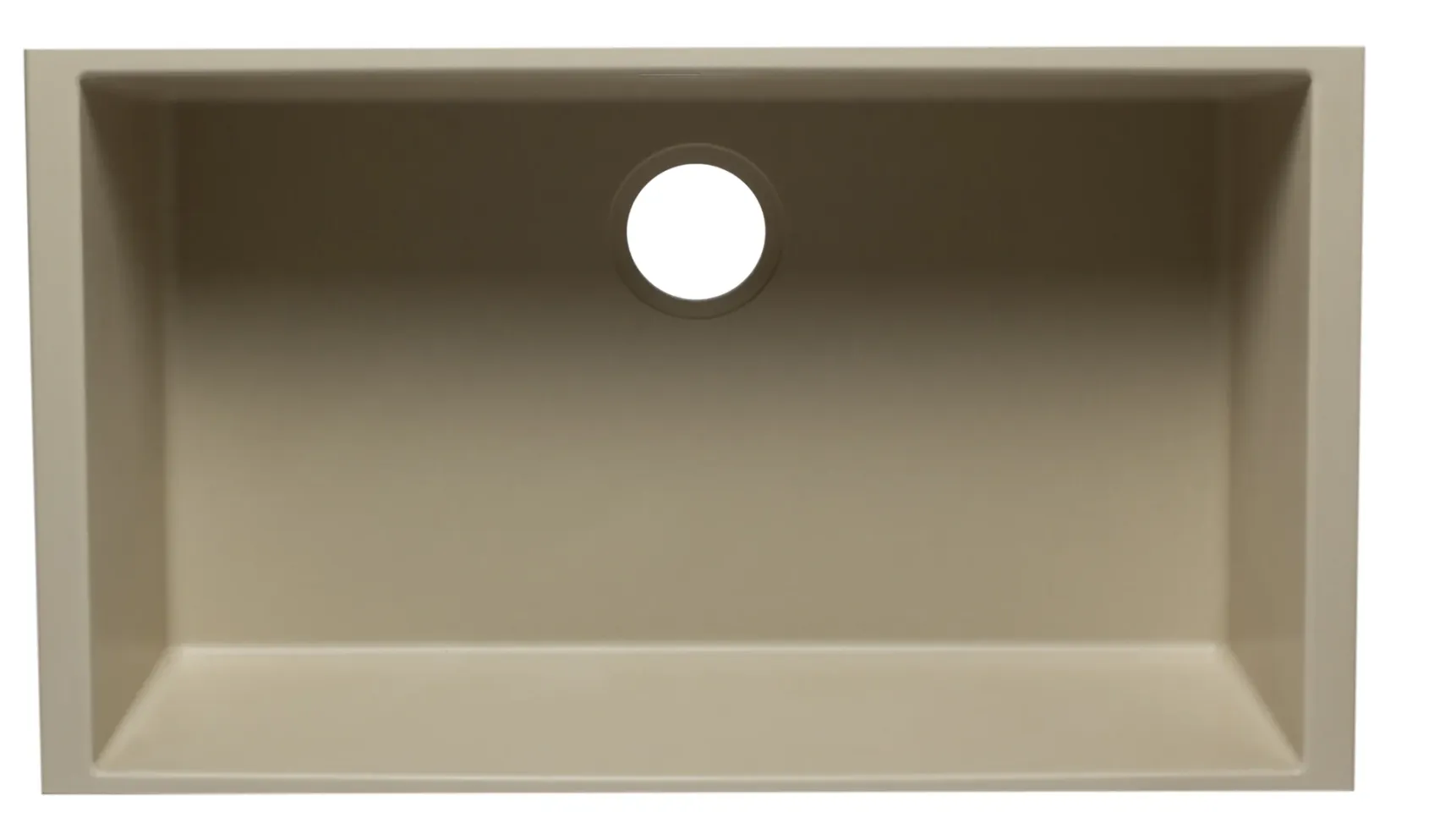 ALFI Biscuit 33" Single Bowl Undermount Granite Composite Kitchen Sink, AB3322UM-B