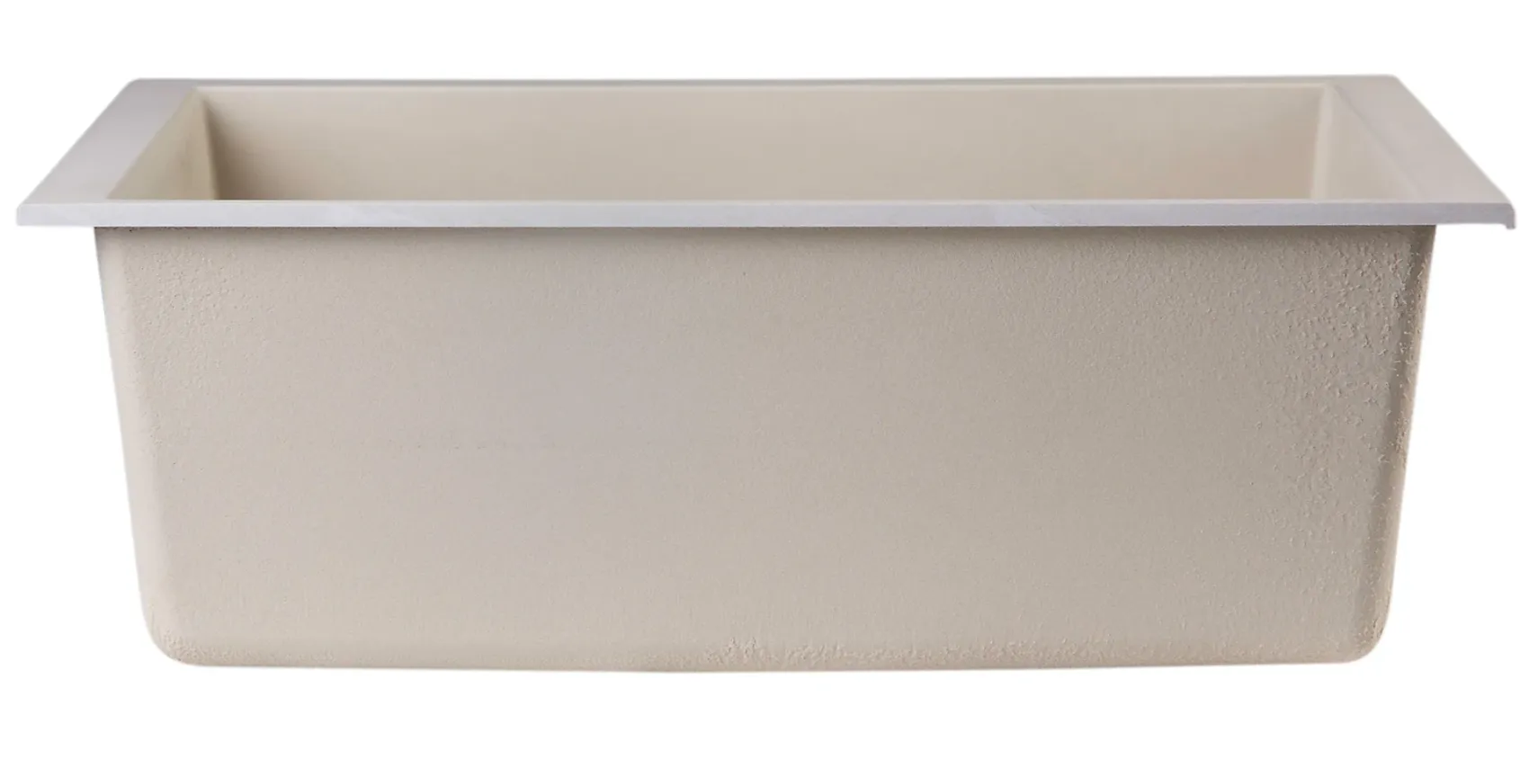 ALFI Biscuit 24" Undermount Single Bowl Granite Composite Kitchen Sink, AB2420UM-B