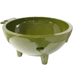 ALFI brand 63" Acrylic Free Standing Circle Bathtub, Olive Green, FireHotTub-OG