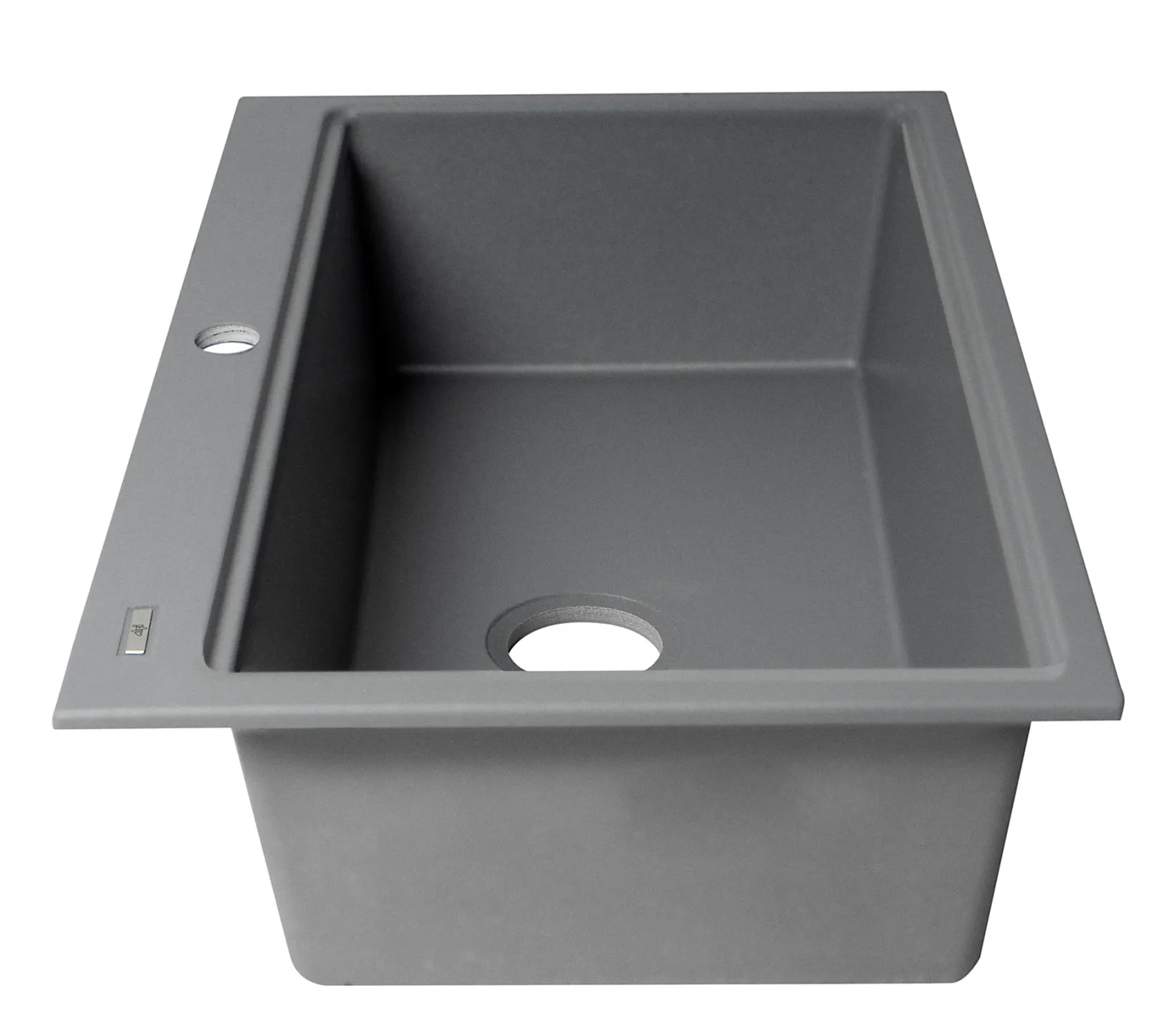 ALFI brand 34" Drop In Granite Composite Workstation Kitchen Sink with Accessories, Titanium, 1 Faucet Hole, AB3418SBDI-T