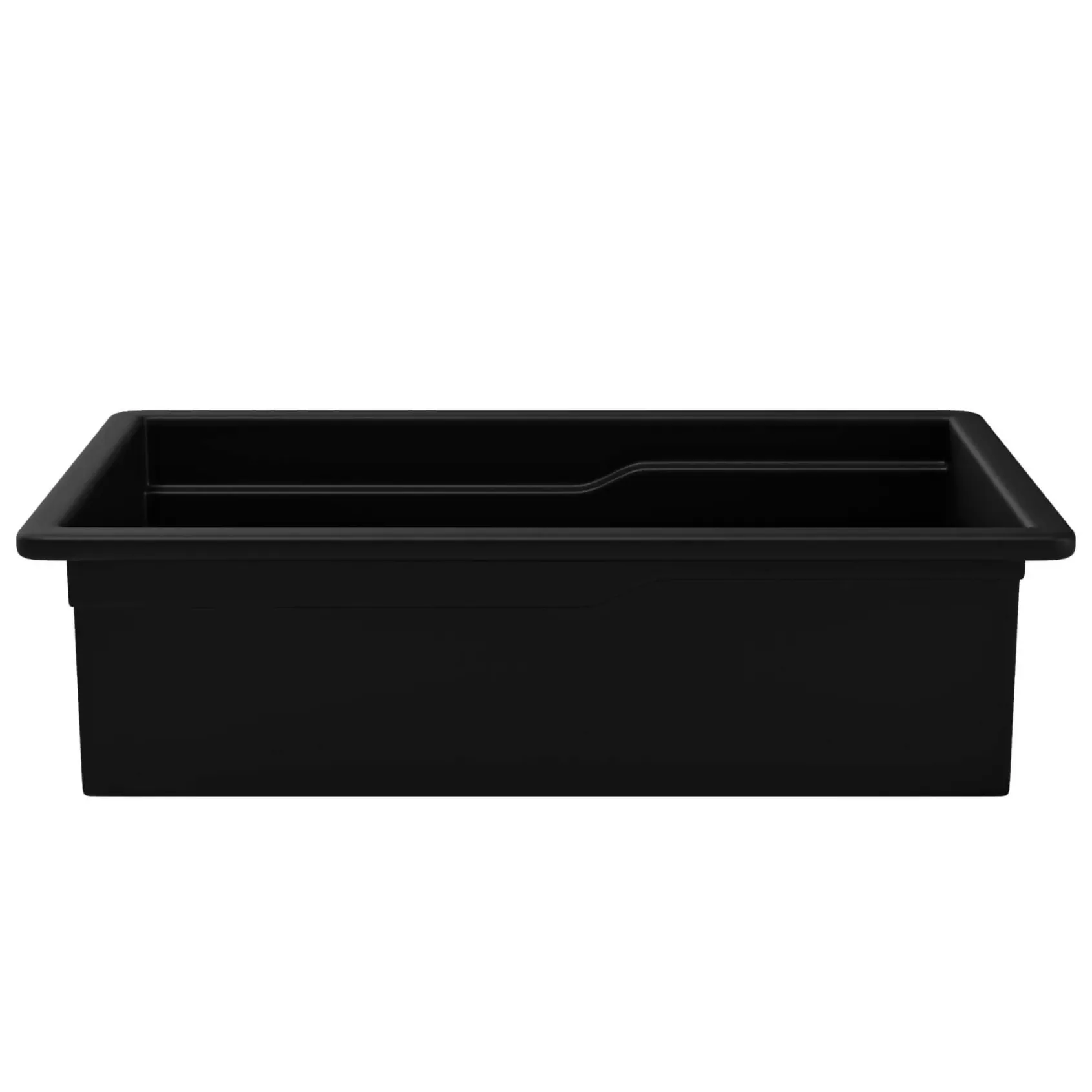 ALFI brand 32" Fireclay Workstation Dual Mount Kitchen Sink, Black Matte, Includes Drainboard, No Faucet Hole, ABFS3219SUD-BM