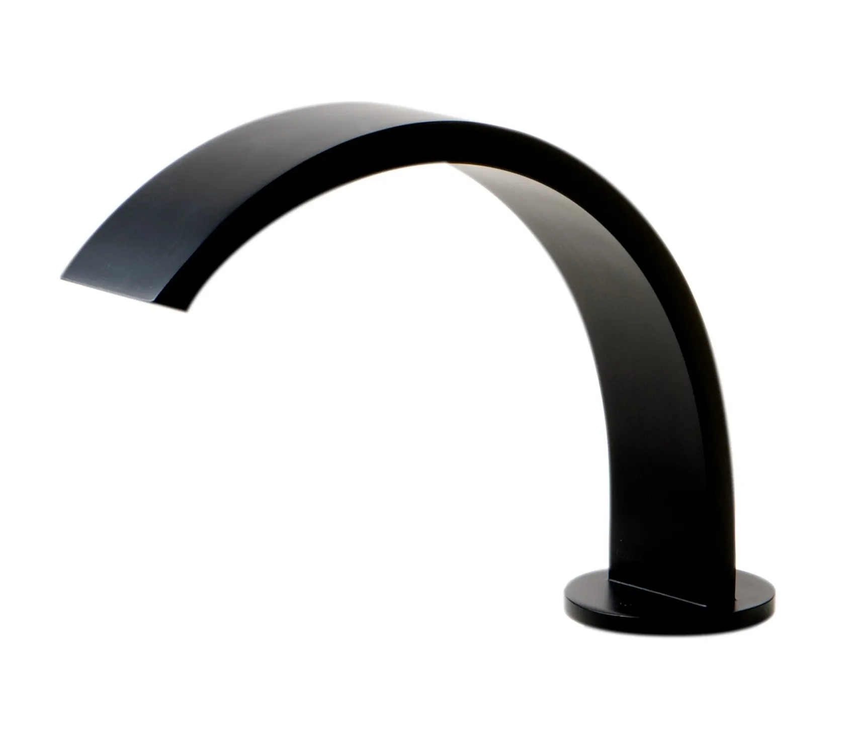 ALFI brand 1.2 GPM Cube Curved Spout Bathroom Faucet, Modern, Black Matte, AB1326-BM