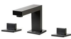 ALFI brand 1.2 GPM Knob Straight Spout Bathroom Faucet, Modern, Black Matte, AB1322-BM