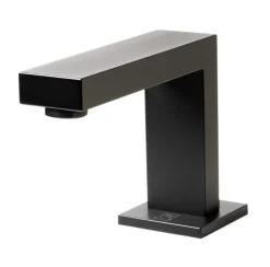 ALFI brand 1.2 GPM Knob Straight Spout Bathroom Faucet, Modern, Black Matte, AB1322-BM