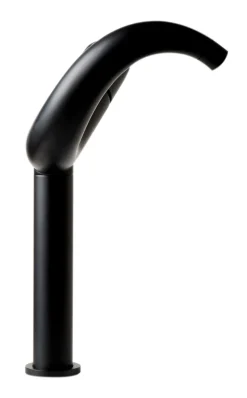 ALFI brand 1.2 GPM Lever Curved Spout Bathroom Faucet, Modern, Black Matte, AB1570-BM