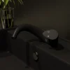 ALFI brand 1.2 GPM Lever Curved Spout Bathroom Faucet, Modern, Black Matte, AB1572-BM