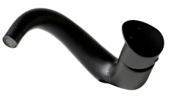 ALFI brand 1.2 GPM Lever Curved Spout Bathroom Faucet, Modern, Black Matte, AB1572-BM
