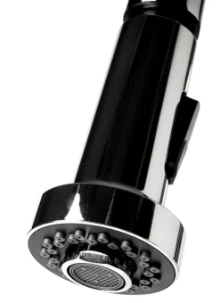ALFI brand 1.66 GPM Lever Gooseneck Spout Touchless Kitchen Faucet, Modern, Gray, Pull Down, Polished Chrome, ABKF3262-PC