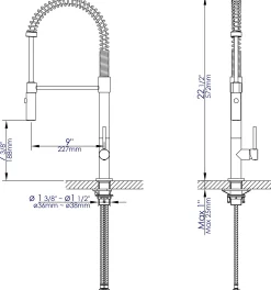 ALFI brand 1.8 GPM Lever Gooseneck Spout Touch Kitchen Faucet, Modern, Gray, Brushed Nickel, ABKF3732-BN