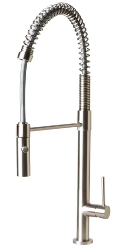 ALFI brand 1.8 GPM Lever Gooseneck Spout Touch Kitchen Faucet, Modern, Gray, Brushed Nickel, ABKF3732-BN