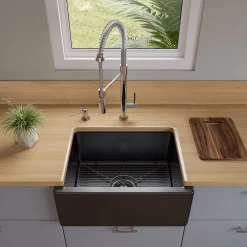 ALFI brand 1.8 GPM Lever Gooseneck Spout Touch Kitchen Faucet, Modern, Gray, Polished Chrome, ABKF3732-PC