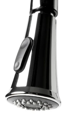 ALFI brand 1.8 GPM Lever Gooseneck Spout Touch Kitchen Faucet, Modern, Gray, Pull Down, Polished Chrome, ABKF3480-PC
