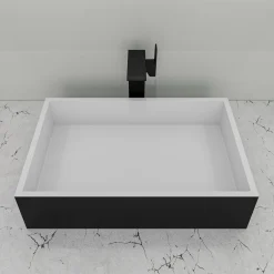 ALFI brand 1.2 GPM Lever Straight Spout Bathroom Faucet, Modern, Black Matte, AB1475-BM