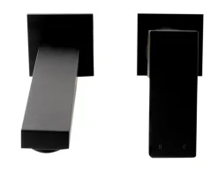 ALFI brand 1.2 GPM Lever Straight Spout Bathroom Faucet, Modern, Black Matte, AB1468-BM