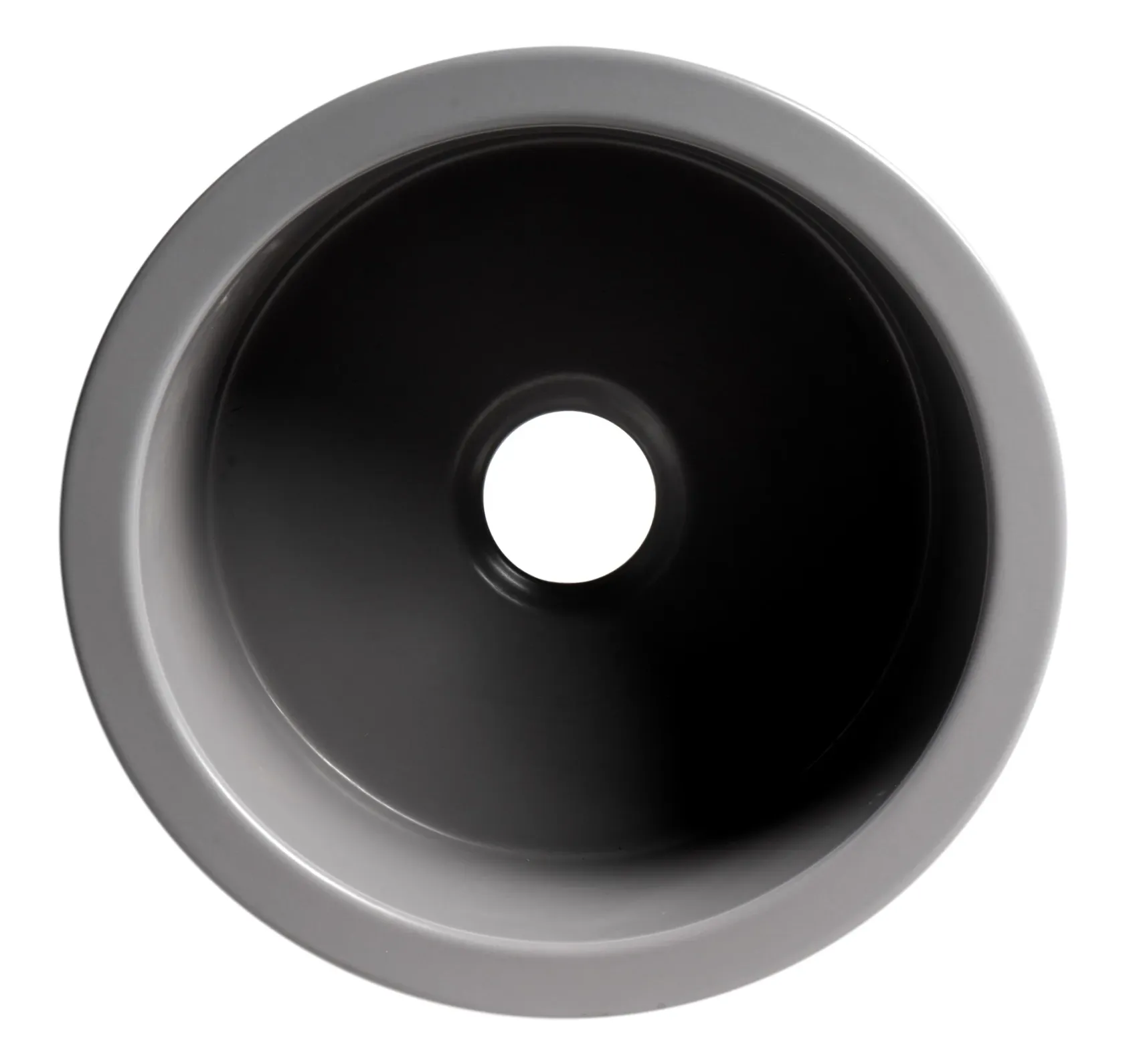 ALFI brand 19" Round Fireclay Bar/Prep Sink, Gray Matte, ABF1818R-GM