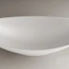 ALFI brand 71" Solid Surface Resin Free Standing Oval Bathtub, Hammock Style, White Matte, AB9991