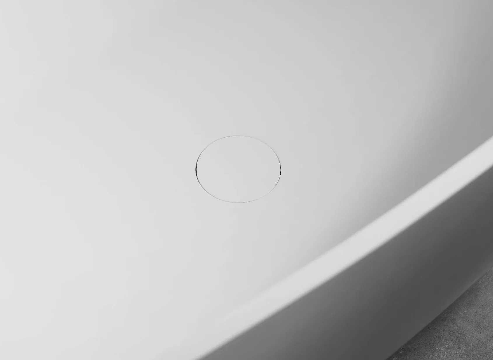 ALFI brand 59" Solid Surface Resin Free Standing Oval Soaking Bathtub, White, AB9975