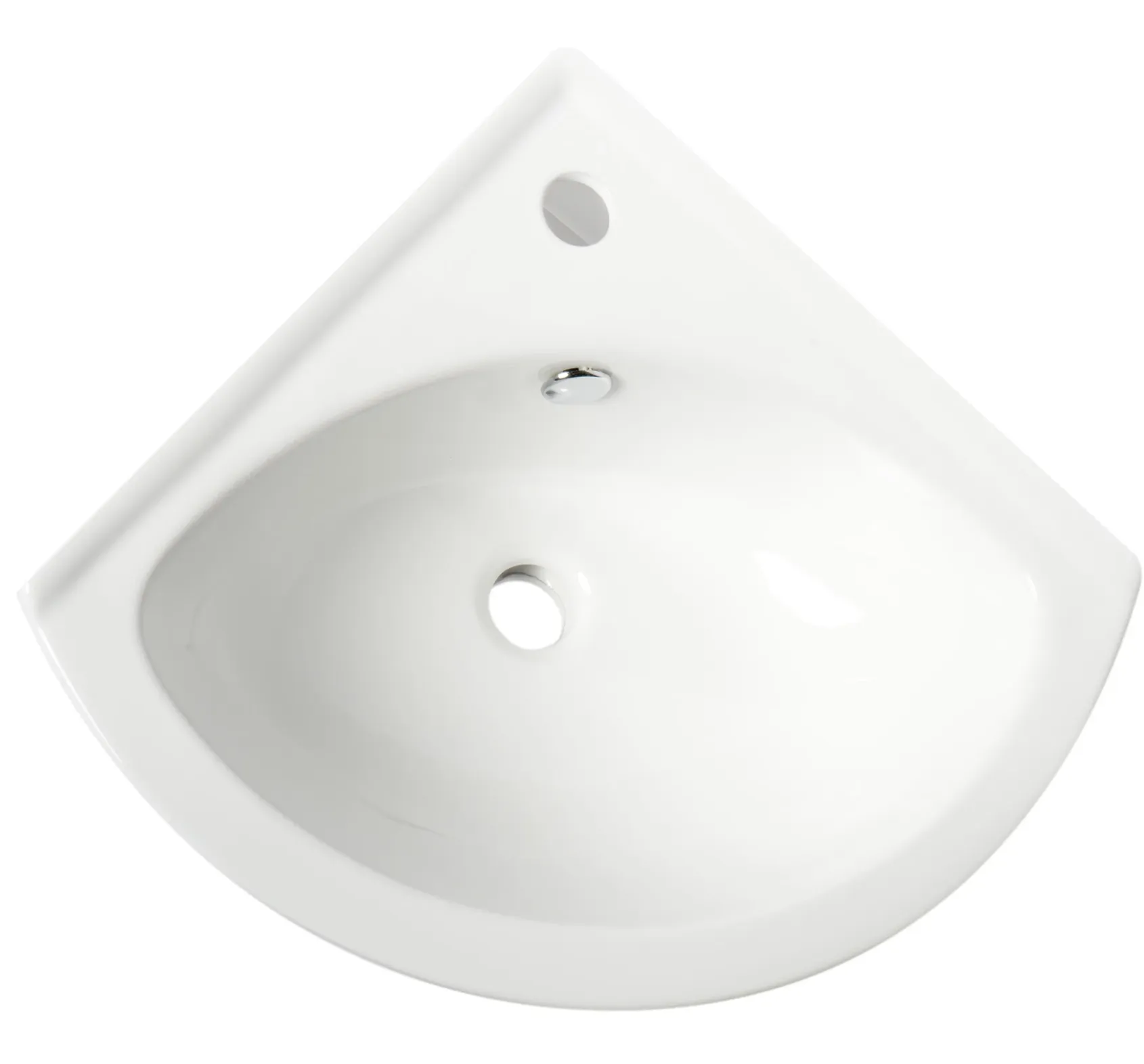 ALFI brand 22" x 18.63" Oval Wall Mount Porcelain Bathroom Sink, White, 1 Faucet Hole, ABC120
