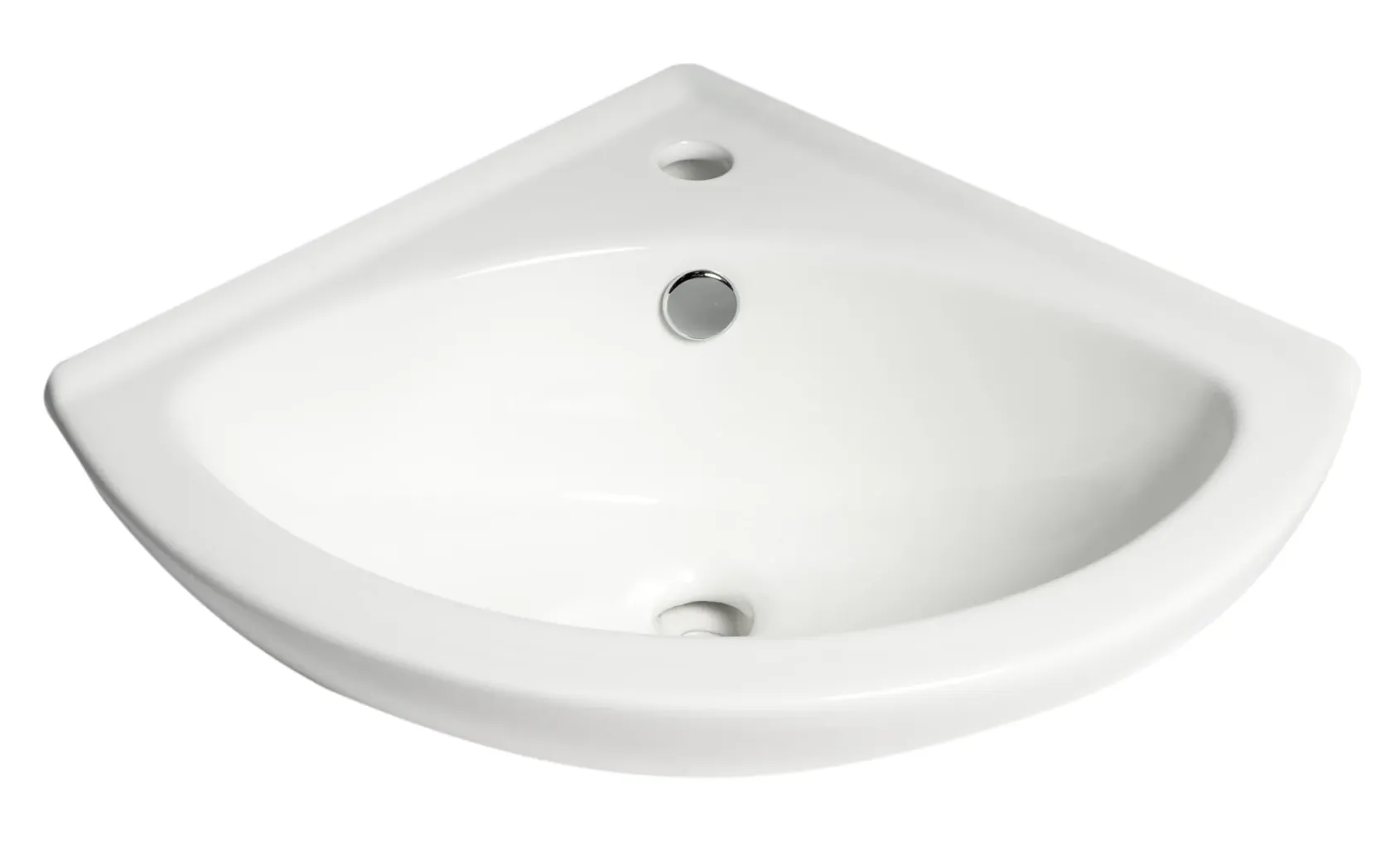 ALFI brand 22" x 18.63" Oval Wall Mount Porcelain Bathroom Sink, White, 1 Faucet Hole, ABC120