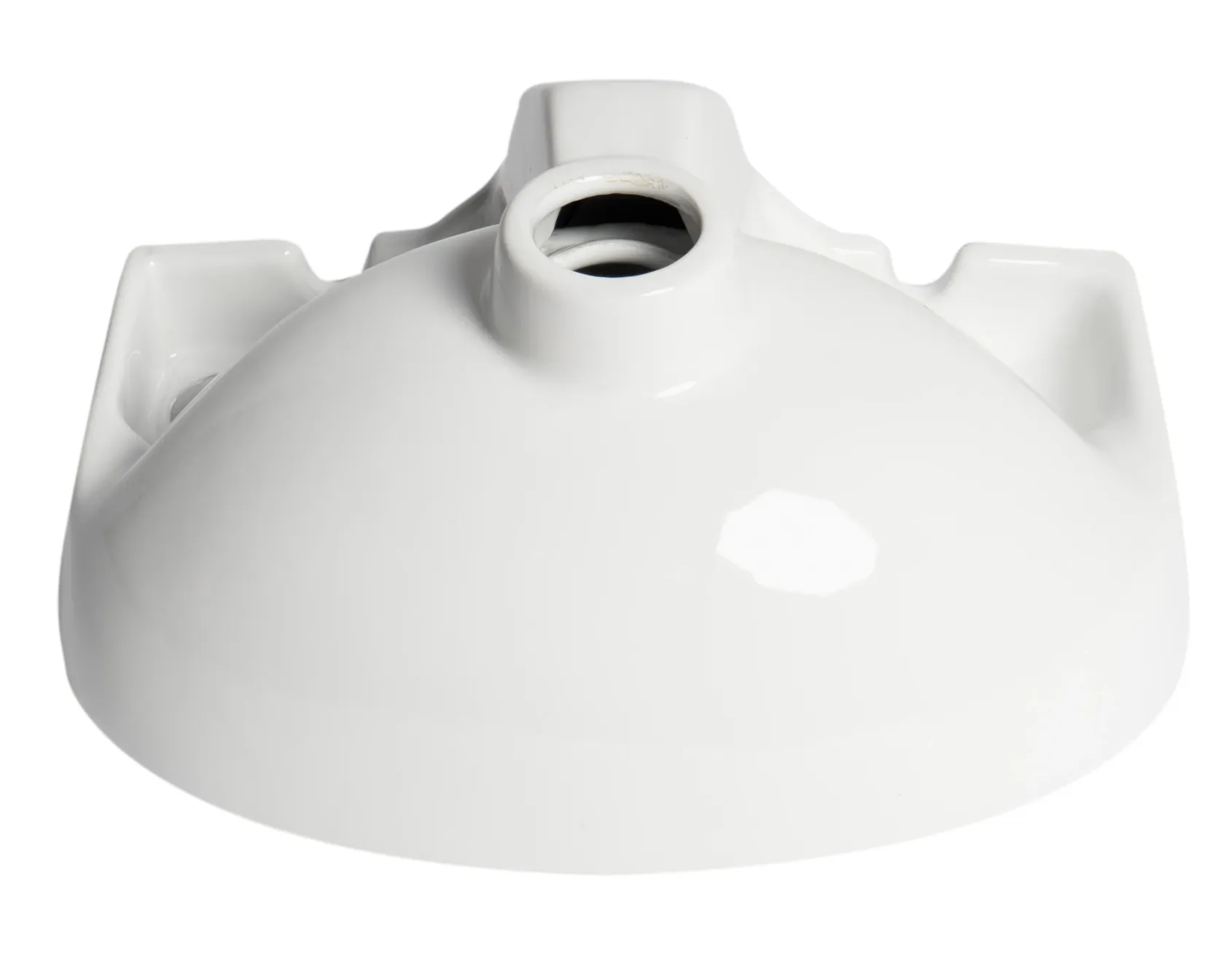 ALFI brand 14.13" x 9.5" Oval Wall Mount Porcelain Bathroom Sink, White, 1 Faucet Hole, ABC118