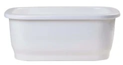 ALFI brand AB1218 Small Rectangular Fireclay Undermount or Drop In Prep / Bar Sink