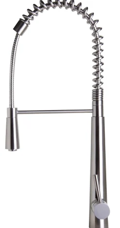 ALFI brand AB2039 Solid Stainless Steel Commercial Spring Kitchen Faucet