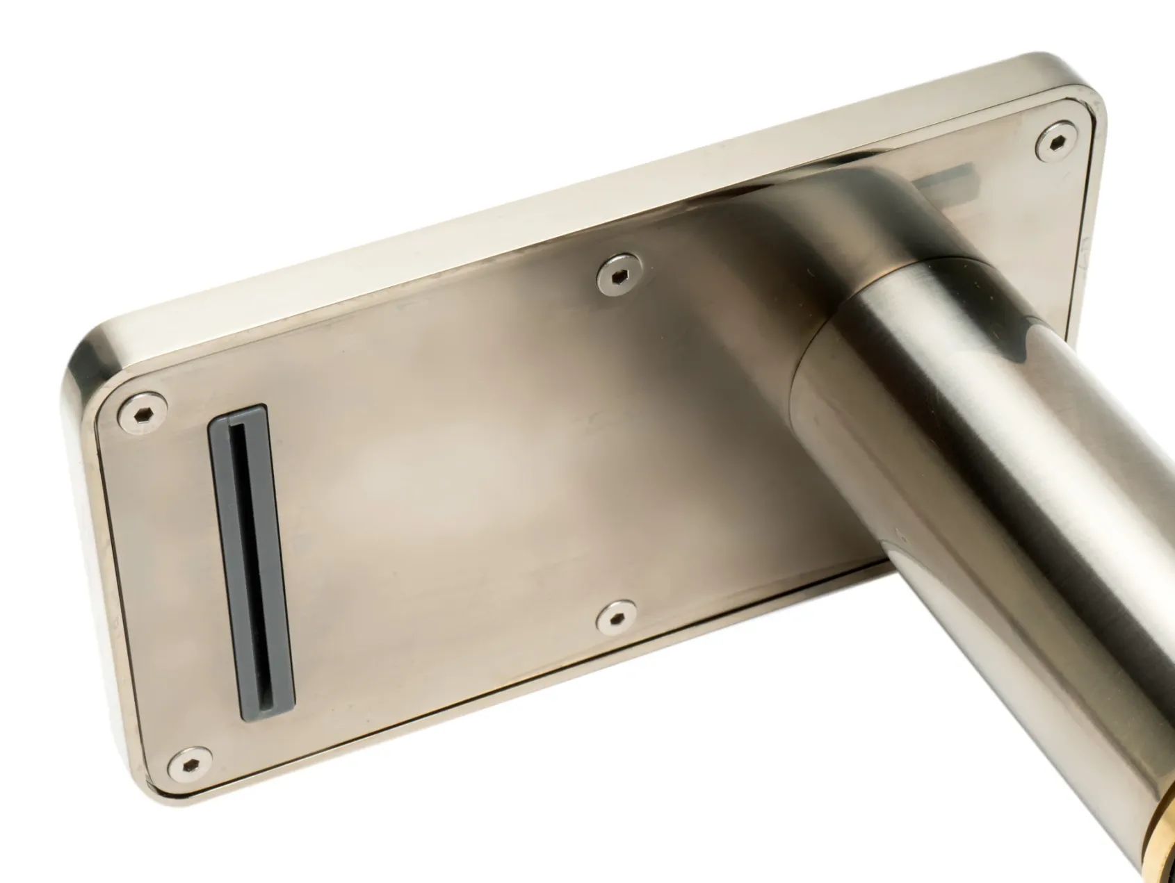 ALFI brand AB2879-BN Brushed Nickel Deck Mounted Tub Filler with Hand Held Showerhead