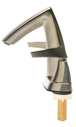 ALFI brand AB1003-BN Brushed Nickel Two-Handle 4'' Centerset Bathroom Faucet