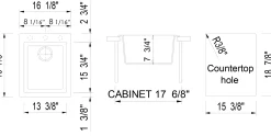 ALFI brand AB1720DI-C Chocolate 17