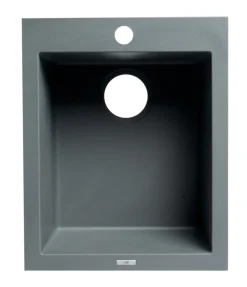 ALFI brand AB1720DI-T Titanium 17" Drop-In Rectangular Granite Composite Kitchen Prep Sink