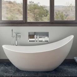 ALFI brand AB2875-PC Polished Chrome Free Standing Floor Mounted Bath Tub Filler