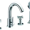 ALFI brand AB2503-PC Polished Chrome Deck Mounted Tub Filler with Hand Held Showerhead