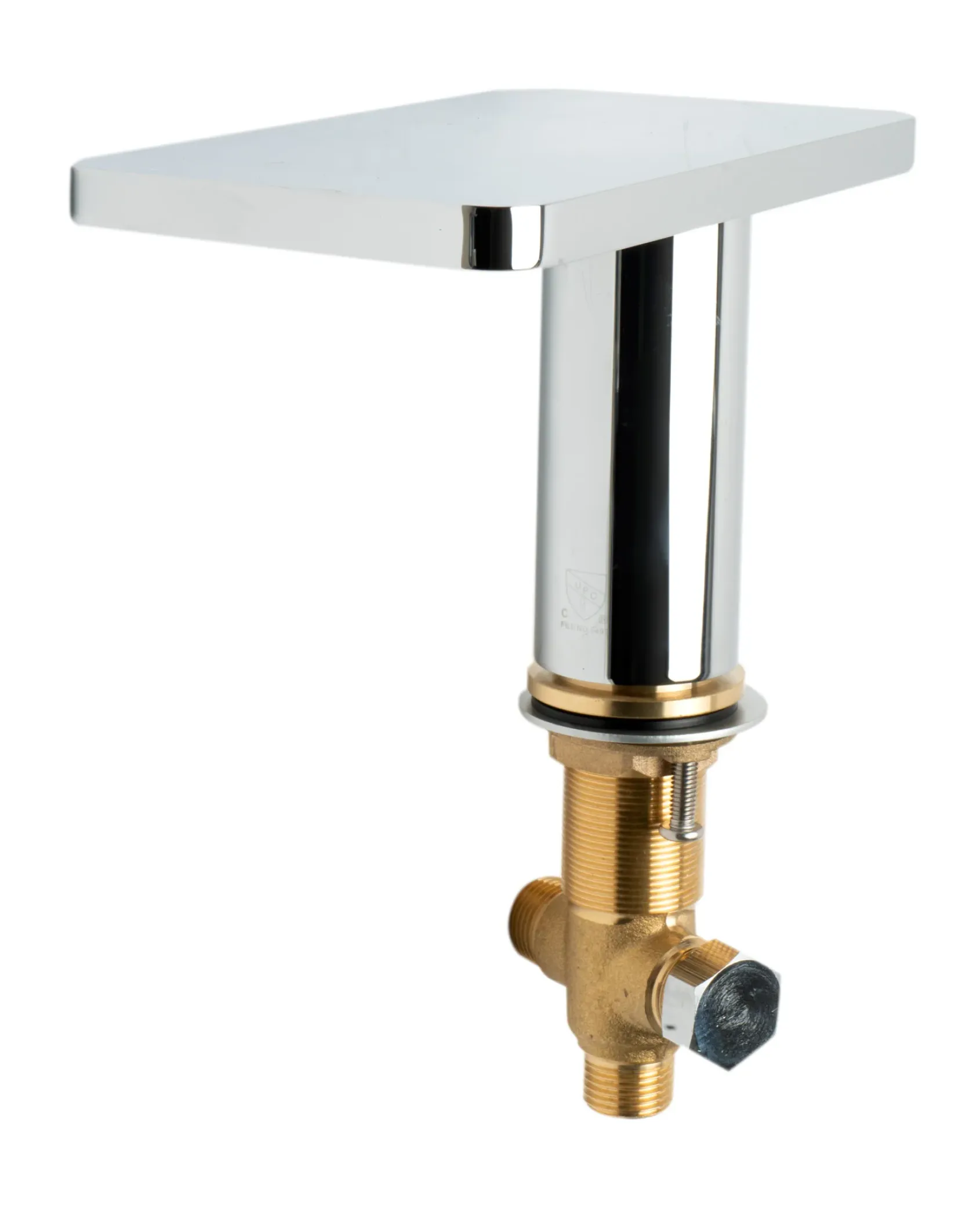ALFI brand AB2879-PC Polished Chrome Deck Mounted Tub Filler with Hand Held Showerhead