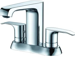 ALFI brand AB1493-PC Polished Chrome Two-Handle 4'' Centerset Bathroom Faucet