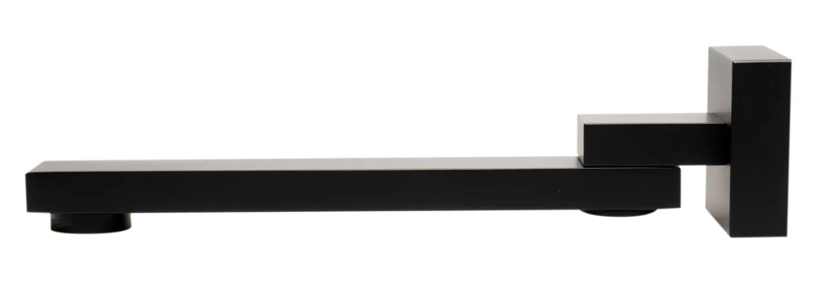 ALFI brand Brass, AB7701-BM Black Matte Square Foldable Tub Spout