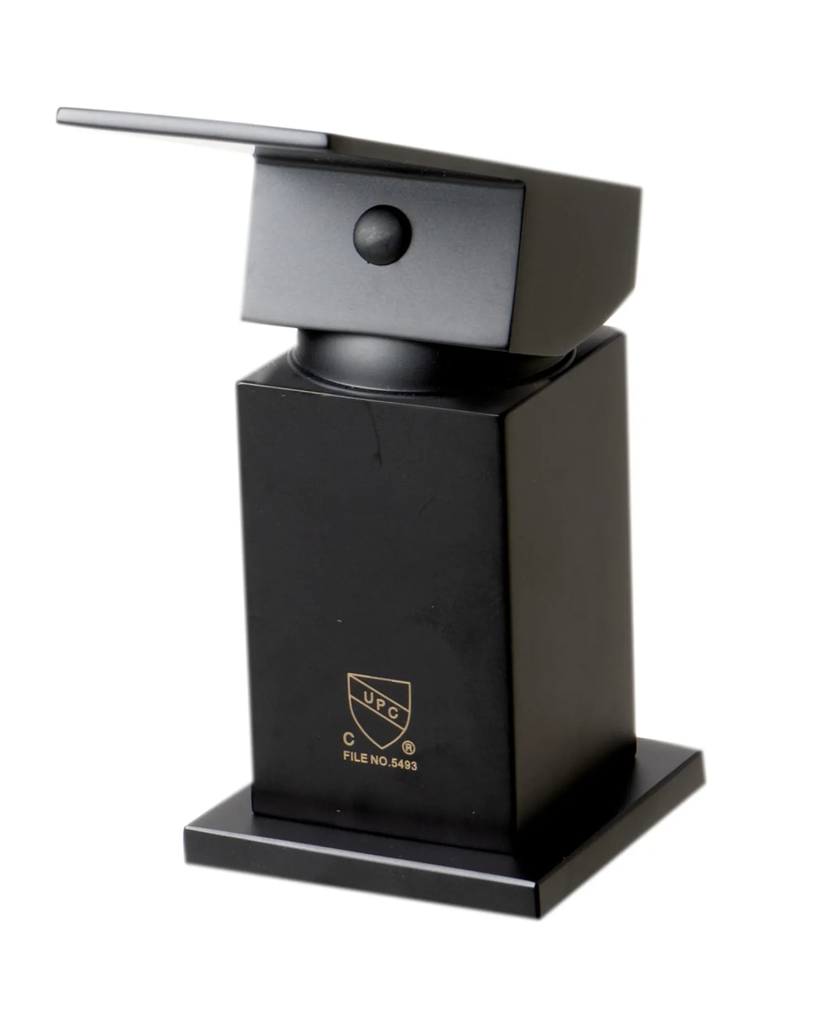 ALFI brand Brass, AB2322-BM Black Matte 3 Hole Deck Mounted Tub Filler with Hand Held