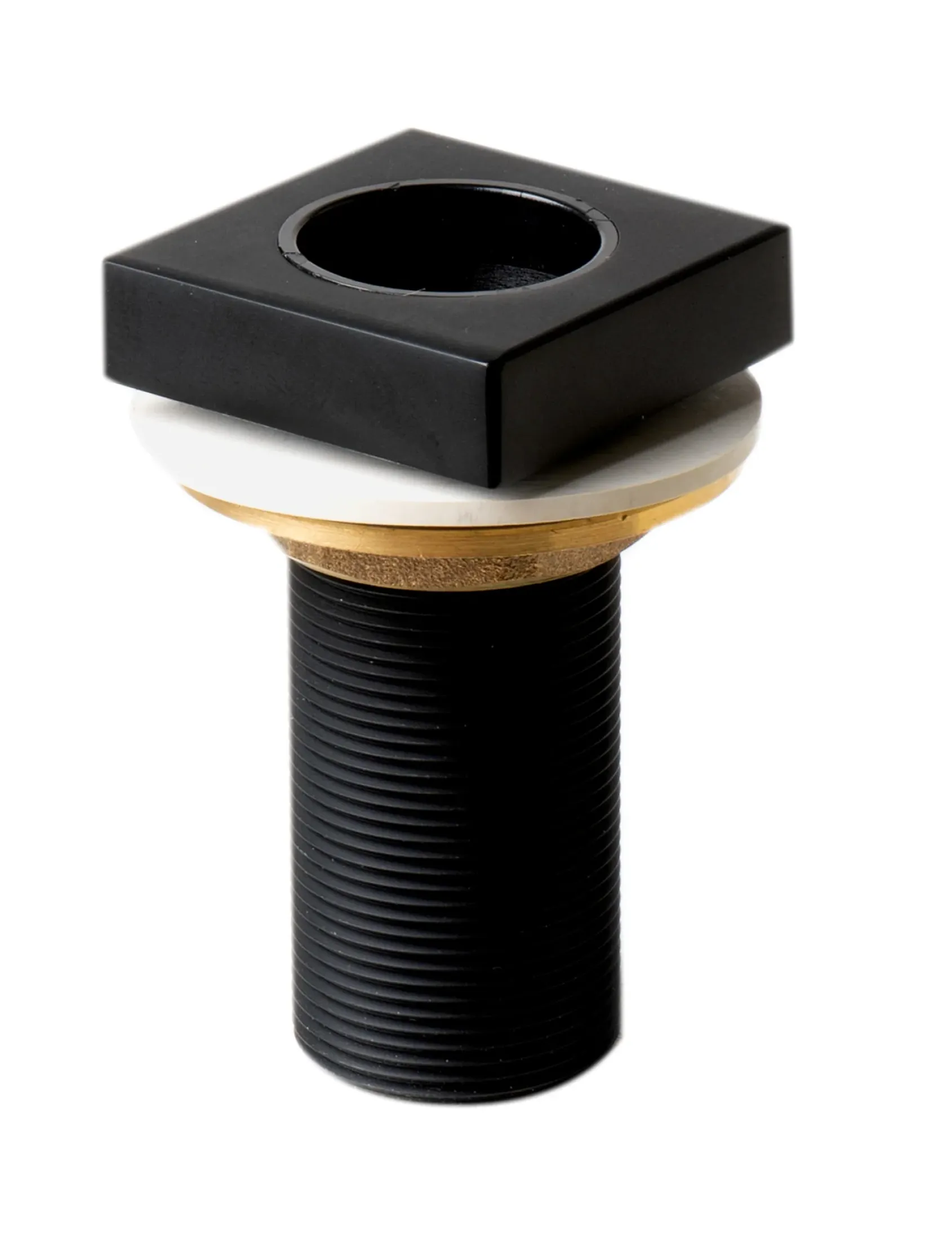 ALFI brand Brass, AB2322-BM Black Matte 3 Hole Deck Mounted Tub Filler with Hand Held