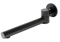 ALFI brand Brass, AB6601-BM Black Matte Round Foldable Tub Spout