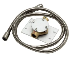 ALFI brand Brass, AB2475-BN Brushed Nickel Single Hole Floor Mounted Tub Filler
