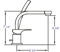 ALFI brand Brass, AB2703-BN Brushed Nickel Deck Mounted Tub Filler and Round Hand Held Shower Head