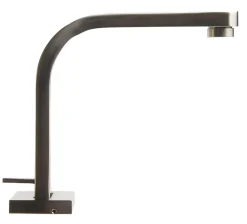 ALFI brand Brass, AB2703-BN Brushed Nickel Deck Mounted Tub Filler and Round Hand Held Shower Head