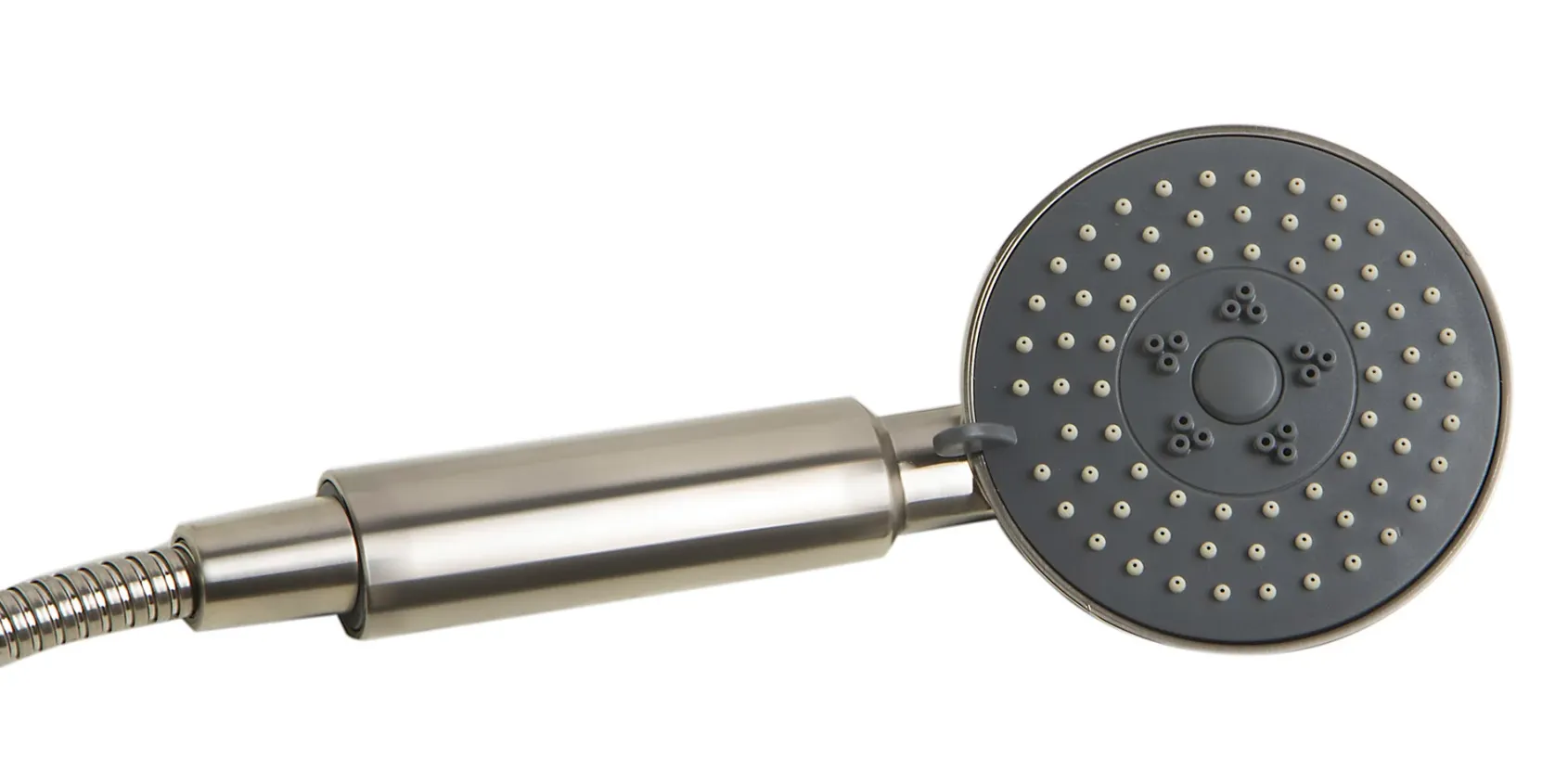 ALFI brand Brass, AB2758-BN Brushed Nickel Floor Mounted Tub Filler + Mixer /w additional Hand Held Shower Head