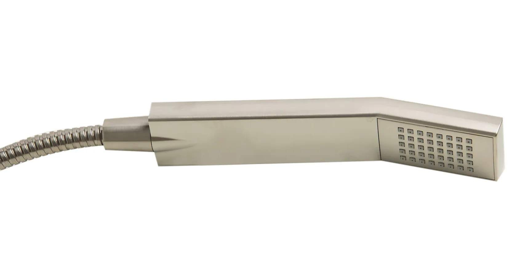 ALFI brand Brass, AB2728-BN Brushed Nickel Floor Mounted Tub Filler + Mixer /w additional Hand Held Shower Head