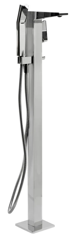 ALFI brand Brass, AB2475-PC Polished Chrome Single Hole Floor Mounted Tub Filler