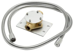 ALFI brand Brass, AB2843-PC Polished Chrome Single Hole Floor Mounted Waterfall Tub Filler