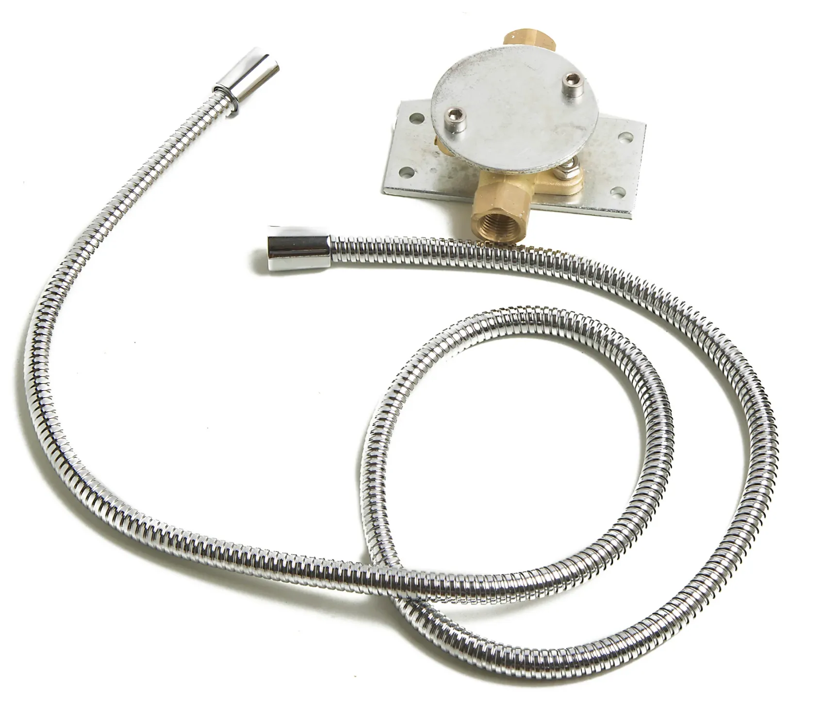 ALFI brand Brass, AB2758-PC Polished Chrome Floor Mounted Tub Filler + Mixer /w additional Hand Held Shower Head